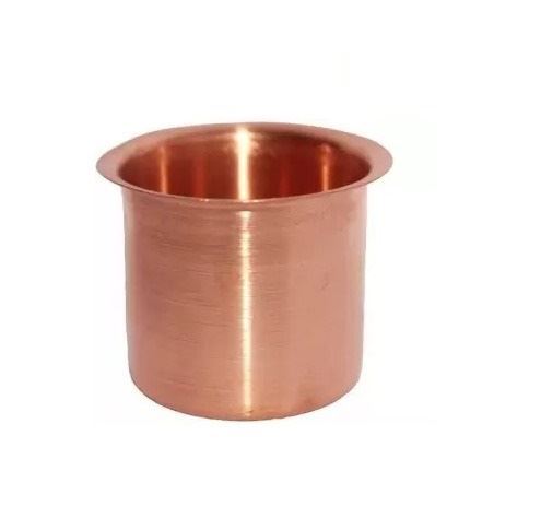 Copper Chandan/Kumkum Glass(Pela) For Pooja (2" Height)